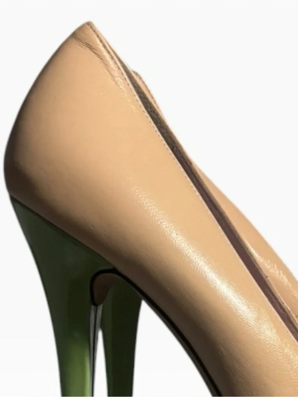 Stuart Weitzman Victoria Leather Colorblock Peep-Toe Platform Stiletto Pumps